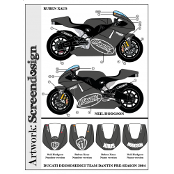 DUCATI GP3 Dantin Test Decals