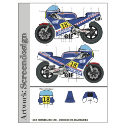 Honda RS 500 1983 Didier de Radigues (Blue version)