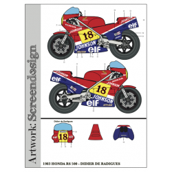 Honda RS 500 1983 Didier de Radigues (Blue/Red version)