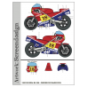 Honda RS 500 1983 Didier de Radigues (Blue/Red version)