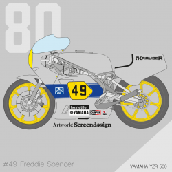 YAMAHA YZR 500 1980 FREDDIE...