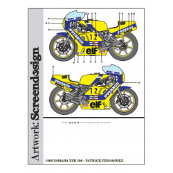 1980 Yamaha YZR 500 - Patrick Fernandez "PERNOD"