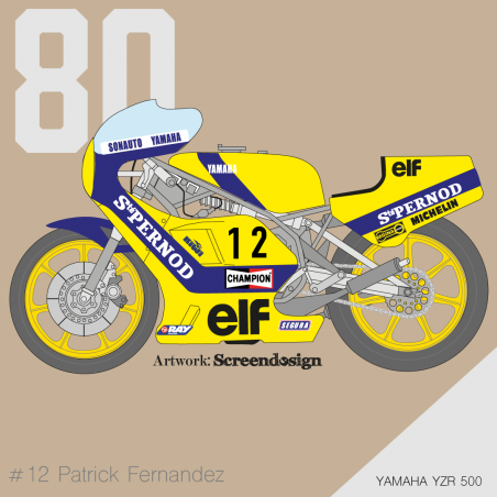 1980 Yamaha YZR 500 - Patrick Fernandez "PERNOD"