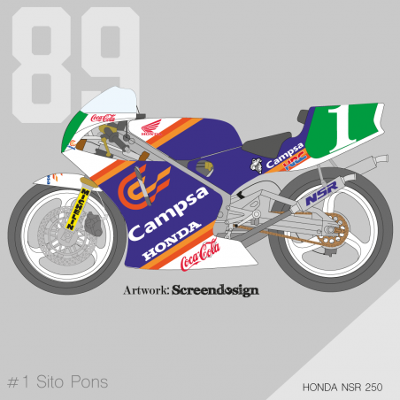 HONDA NSR 250 1990 Sito Pons "Campsa"