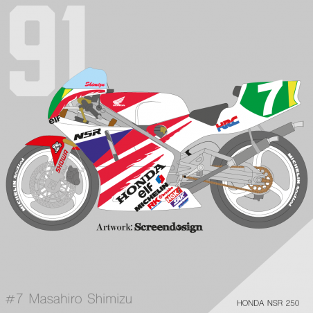 HONDA NSR 250 1991 MASAHIRO SHIMIZU