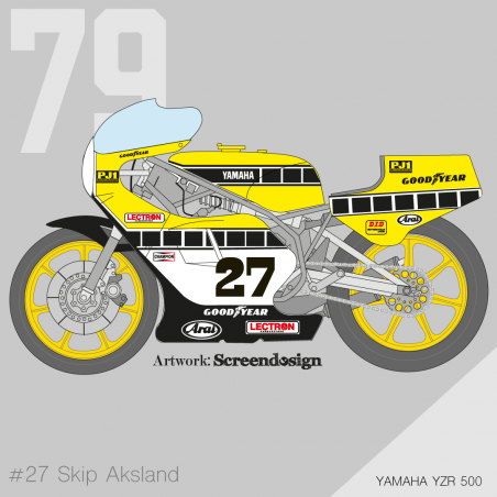 YAMAHA YZR 750 1979 SKIP AKSLAND Daytona 200 Miles