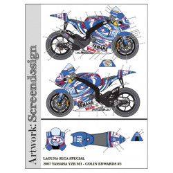 YAMAHA YZR-M1 2007 COLIN EDWARDS "LAGUNA SECA"