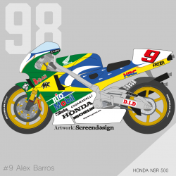 HONDA NSR 500 1998 ALEX BARROS
